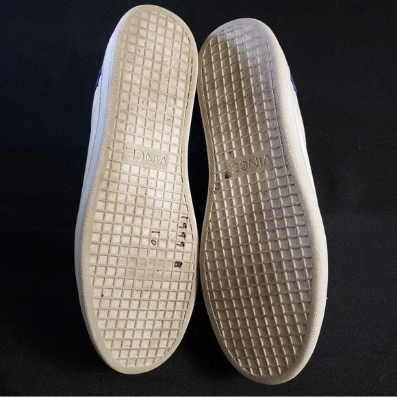 Vince Varin Two-Tone Leather‎ Sneaker Plaster/Cobalt Men’s 10 - Picture 6 of 7